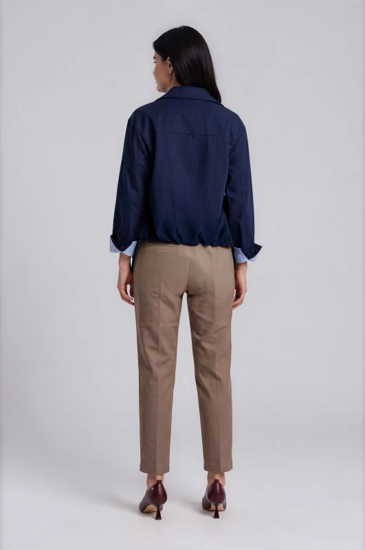 Jacket Bomber με Ριγέ Φόδρα