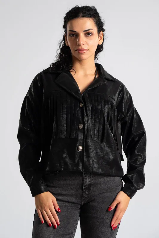 Jacket Crop Fringe