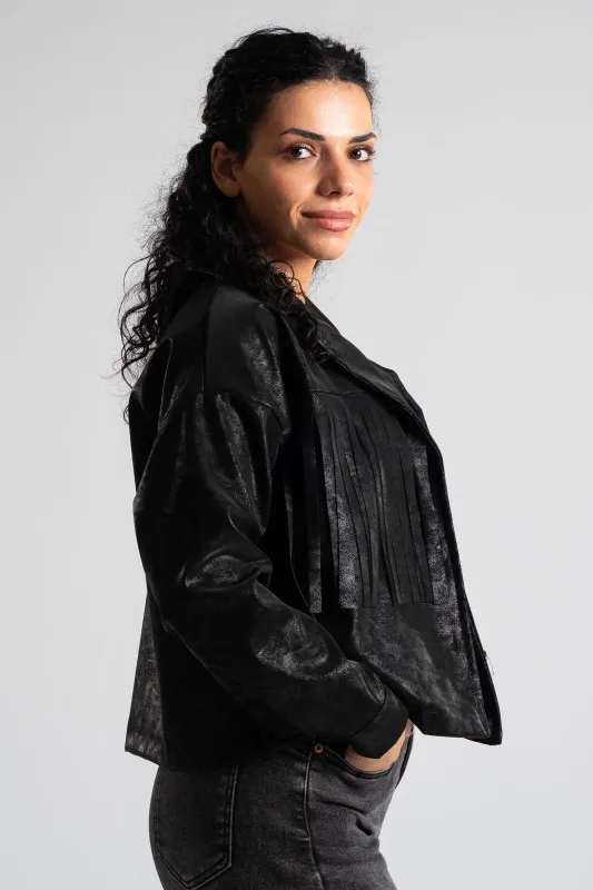 Jacket Crop Fringe