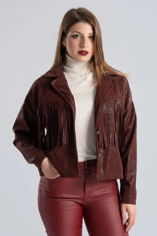 Jacket Crop Fringe