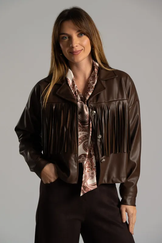 Jacket Crop Κρόσια Δερματίνη