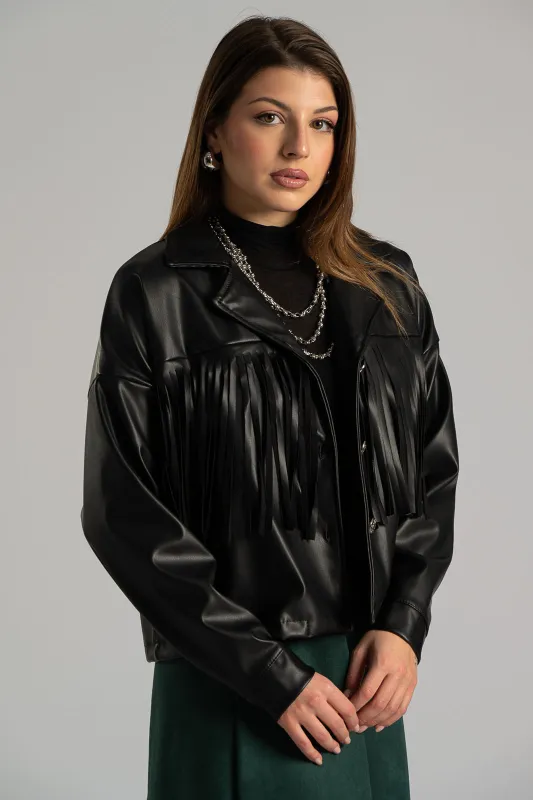 Jacket Crop Κρόσια Δερματίνη