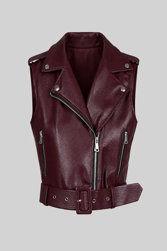 Jacket Δερματίνη Αμάνικο
