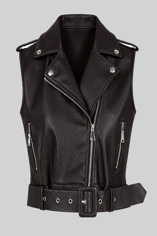 Jacket Δερματίνη Αμάνικο