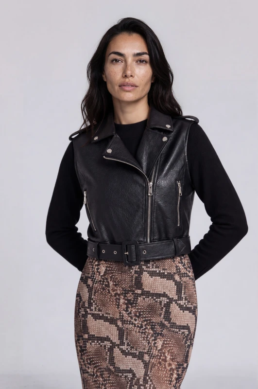 Jacket Δερματίνη Αμάνικο