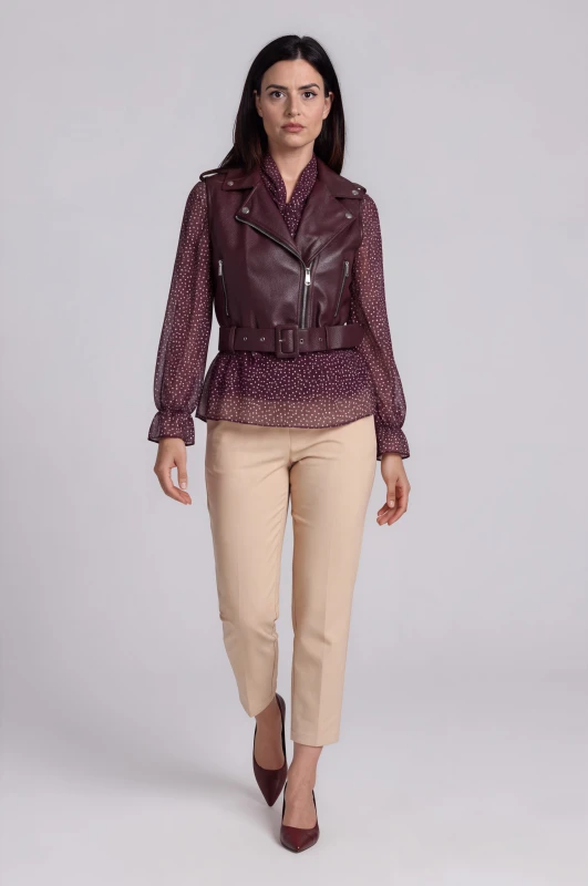 Jacket Δερματίνη Αμάνικο
