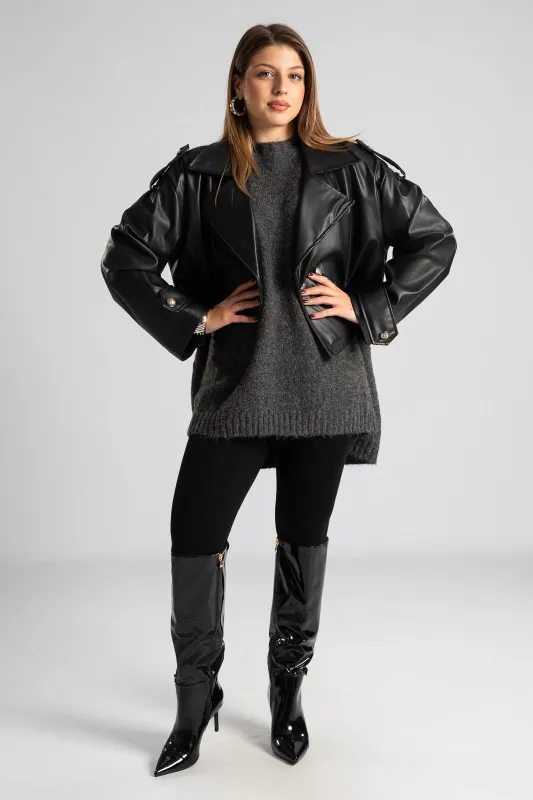 Jacket Leatherette Biker 