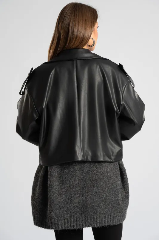 Jacket Leatherette Biker 