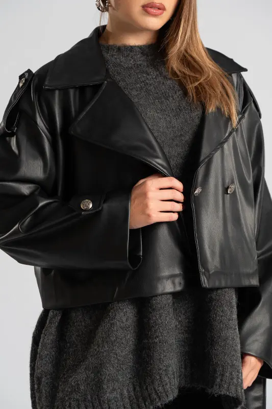 Jacket Leatherette Biker 