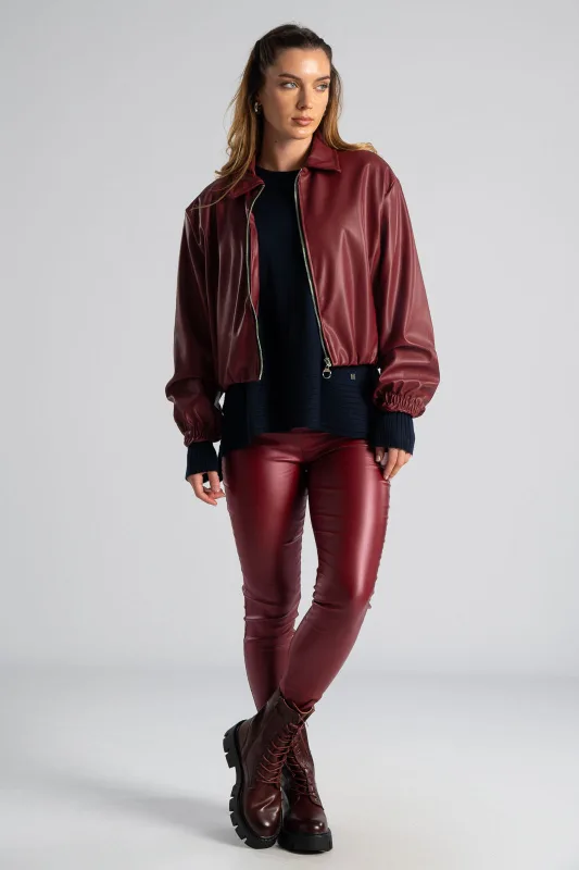Jacket Leather Bomber