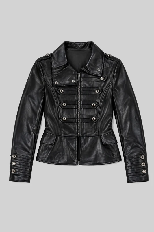Jacket Δερματίνη Διακοσμητικά Κουμπιά