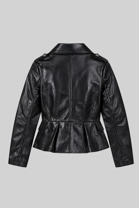 Jacket Δερματίνη Διακοσμητικά Κουμπιά