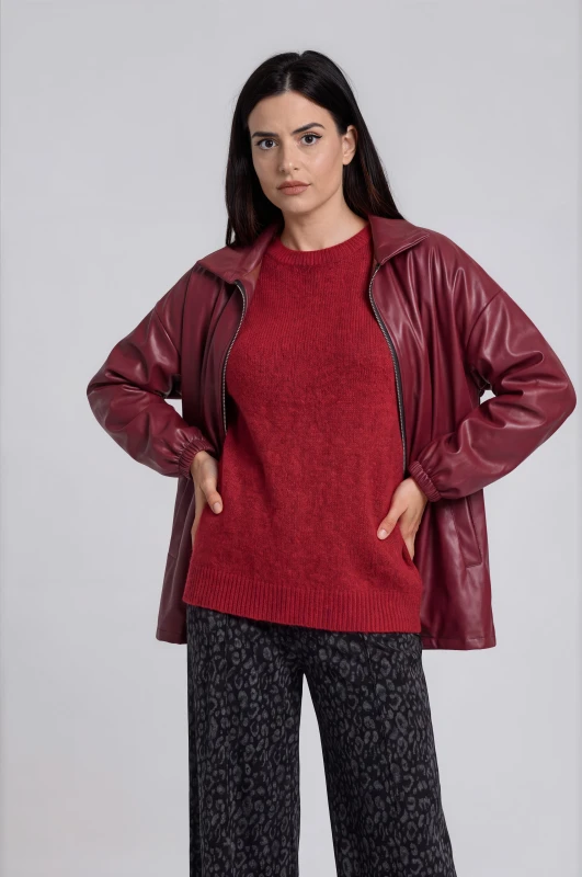  Jacket Leatherette With Zipper