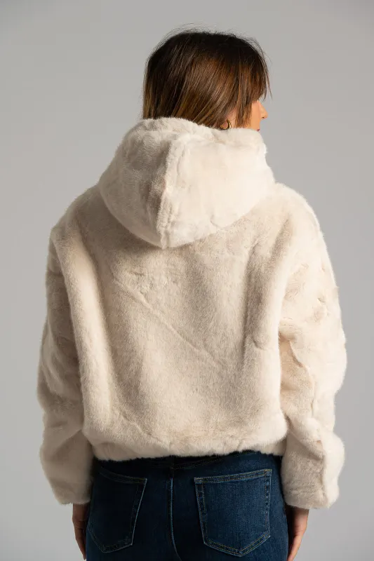 Jacket Γούνινο Κουκούλα