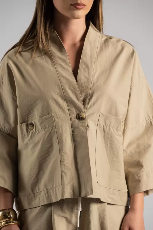 Jacket Κοντό Τσέπες