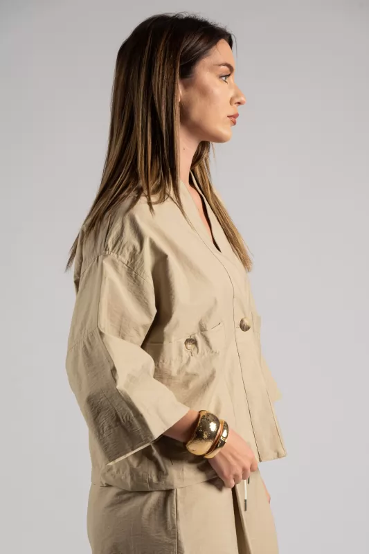 Jacket Κοντό Τσέπες