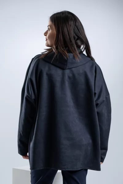Jacket Σουέτ Φερμουάρ Navy Blue