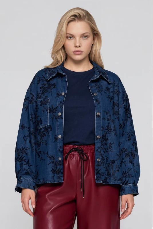 Jacket Βαμβακερό Floral