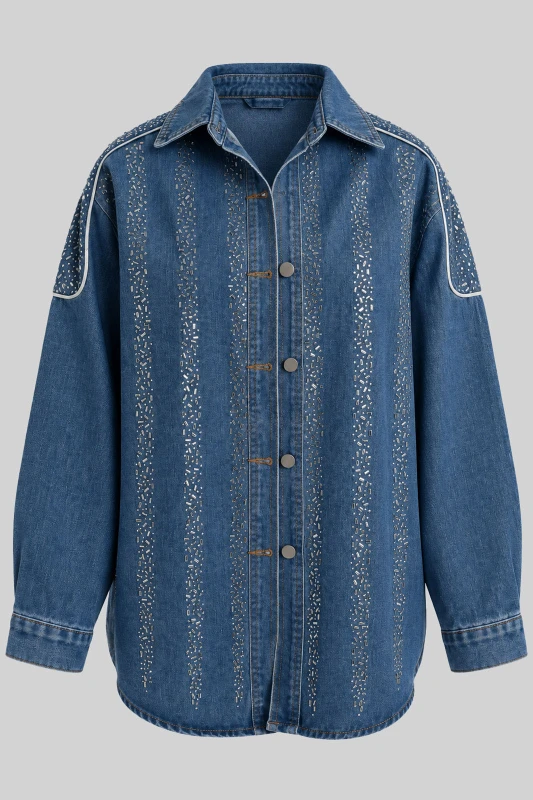 Jacket Βαμβακερό Στρας