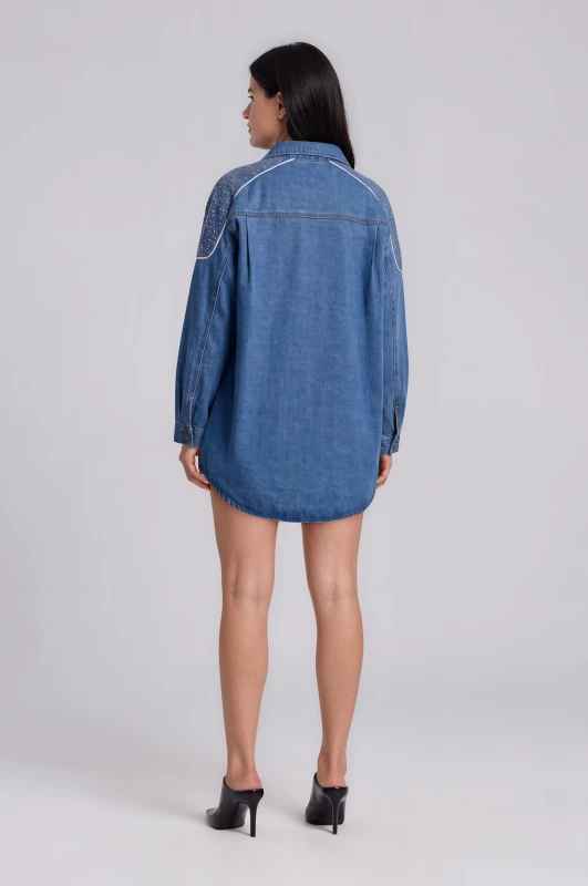 Jacket Βαμβακερό Στρας
