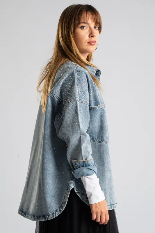 Jean Jacket Rhinestones