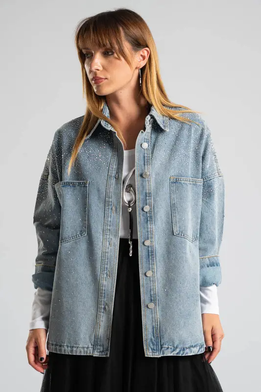 Jean Jacket Στρας