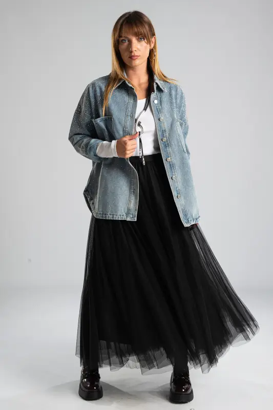 Jean Jacket Rhinestones