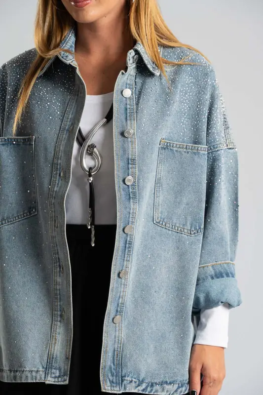Jean Jacket Rhinestones