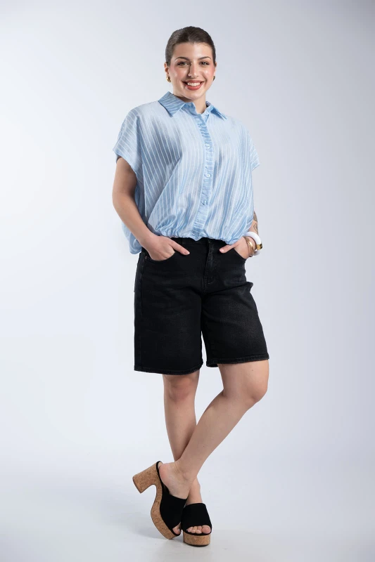 Jean Bermuda Solid Color