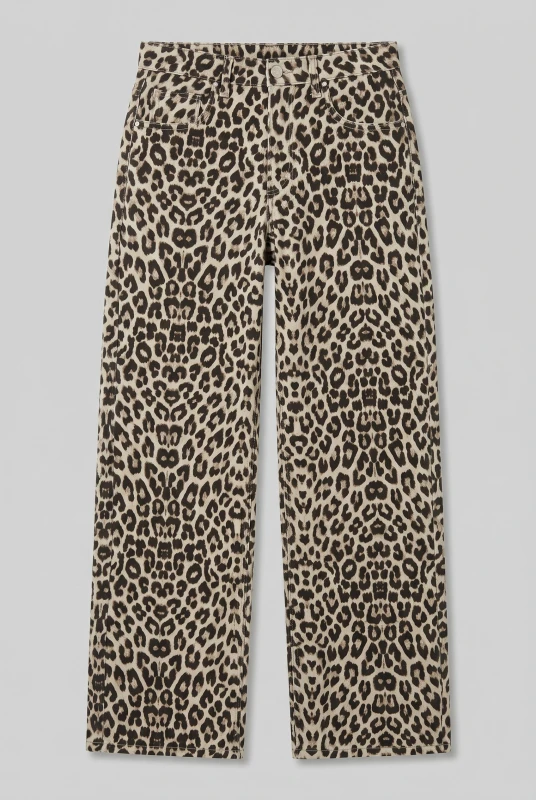 Jeans Statement Leopard Pattern