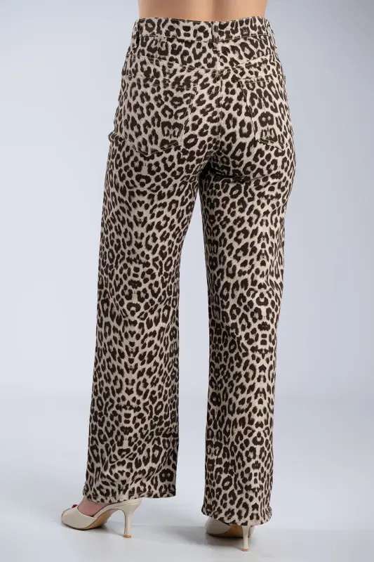 Jeans Statement Leopard Pattern