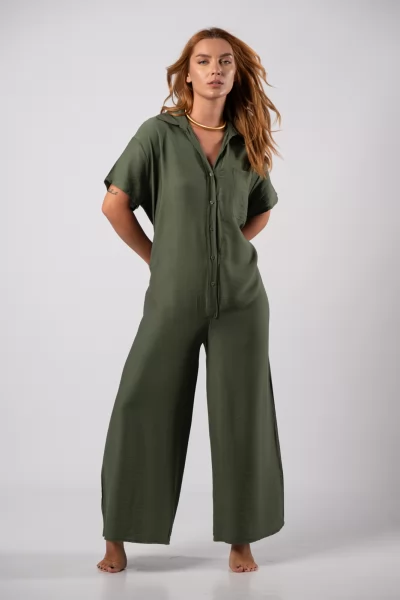 Jumpsuit Over Χακί