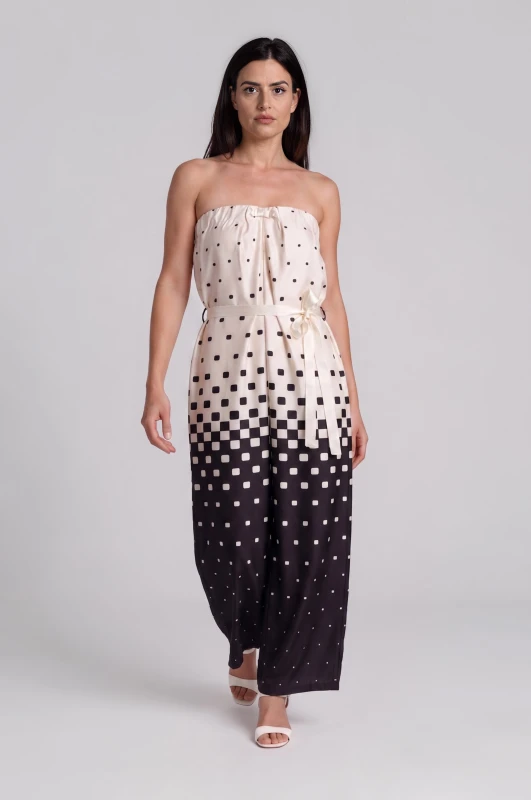 Jumpsuit Strapless Square