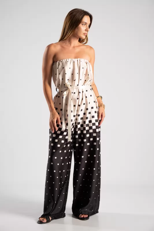 Jumpsuit Strapless Square