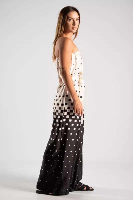 Jumpsuit Strapless Square