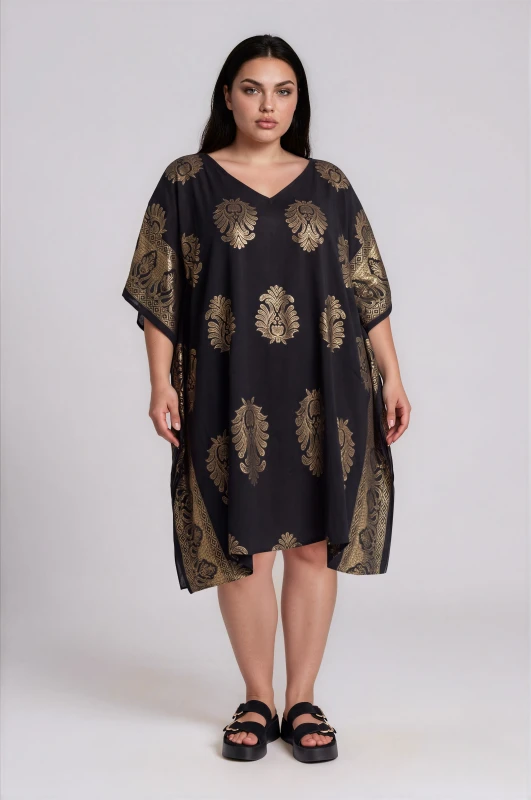 Καφτάνι Oversized Εμπριμέ