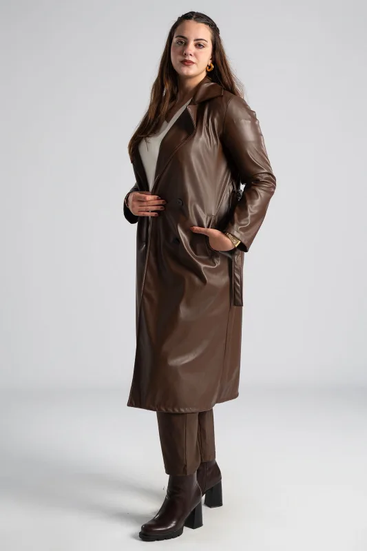 Coat Leatherette Belt