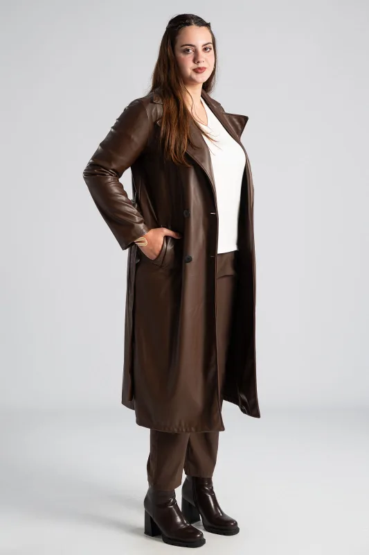 Coat Leatherette Belt