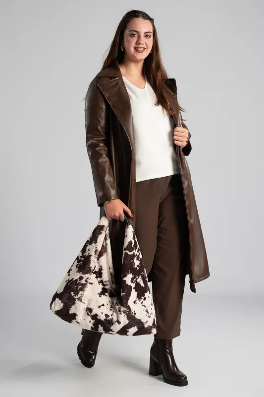 Coat Leatherette Belt