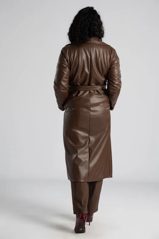 Coat Leatherette Belt