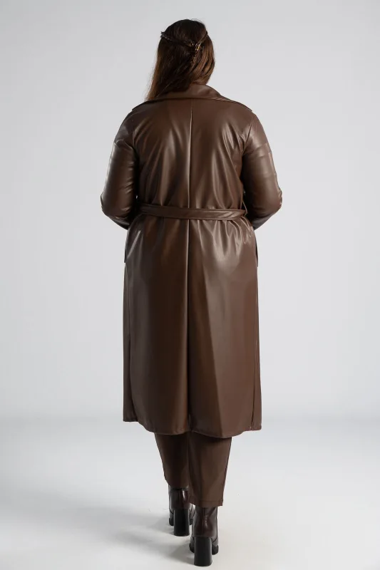 Coat Leatherette Belt