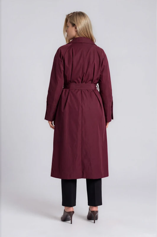 Καπαρντίνα Oversized Μονόχρωμη