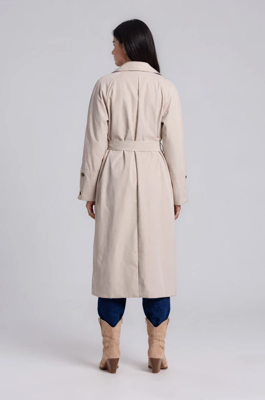 Καπαρντίνα Oversized Μονόχρωμη