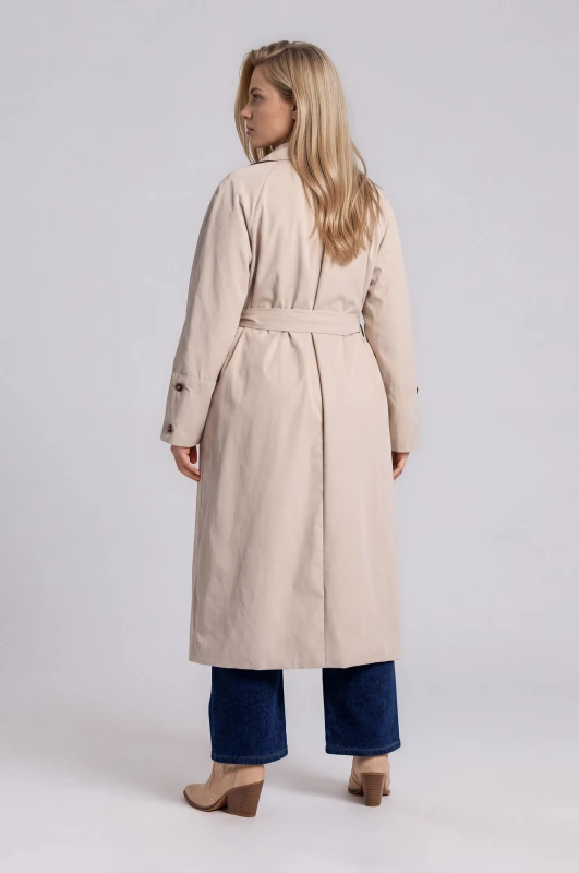 Καπαρντίνα Oversized Μονόχρωμη