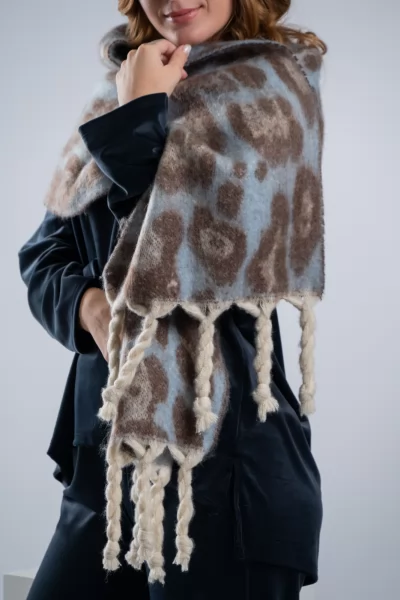 Κασκόλ Leopar Γαλάζιο