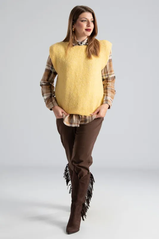 Καζάκα Μονόχρωμη Πλεκτή