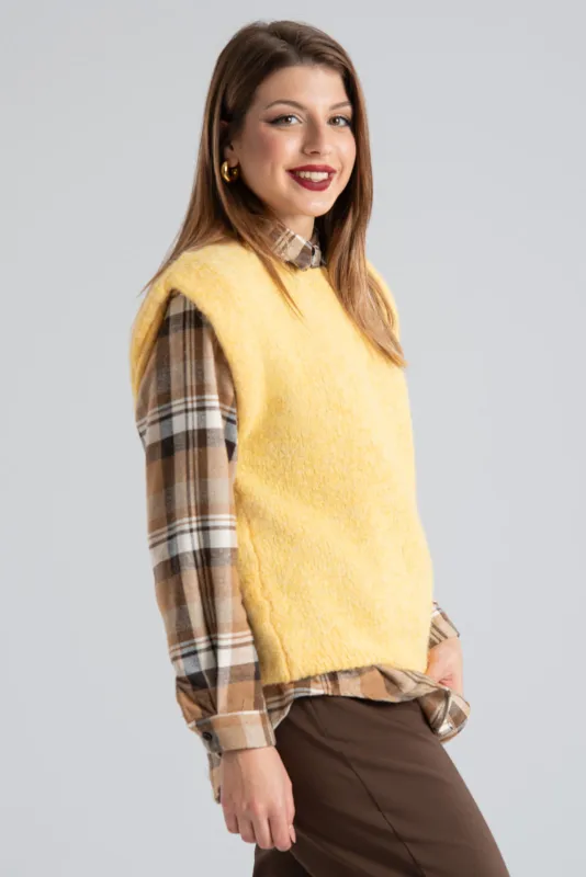 Καζάκα Μονόχρωμη Πλεκτή