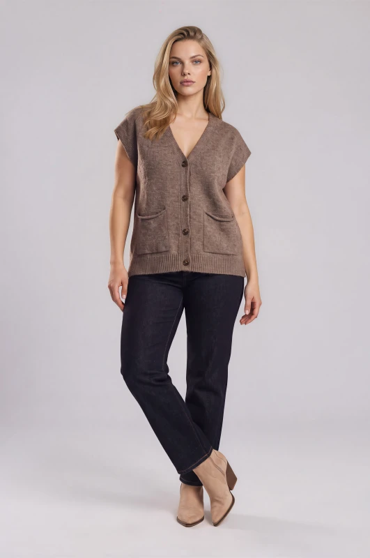 Καζάκα Πλεκτή Με Τσέπες