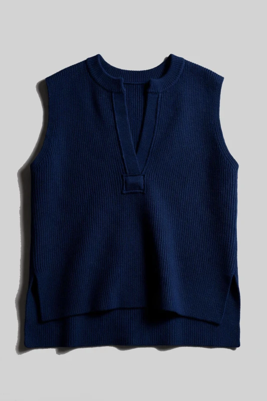 Slipover Knitted V-Neck