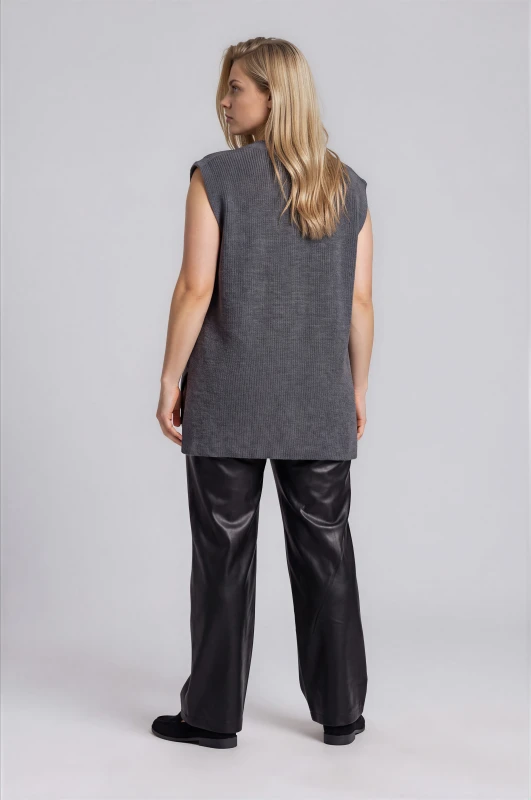 Slipover Knitted V-Neck